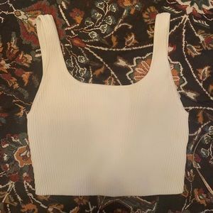 Babaton by Aritzia Ribbed Crop Top